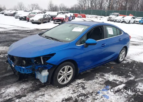 2016 Chevrolet Cruze Lt Auto из США, поврежденный, VIN 1G1BE5SM9G7278414
